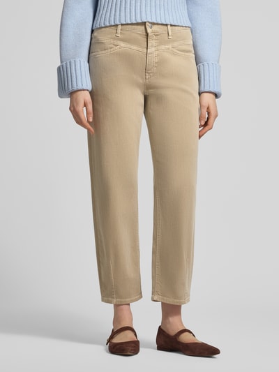 CAMBIO Loose Fit Jeans mit Eingrifftaschen Modell 'Elin' Taupe 4