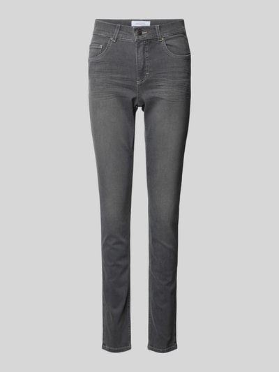 Angels Skinny Fit Jeans im 5-Pocket-Design Dunkelgrau 2