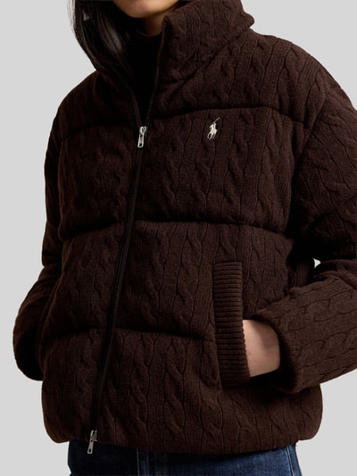 Polo Ralph Lauren Regular Fit Steppjacke aus Woll-Kaschmir-Mix Schoko 6