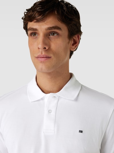 Christian Berg Men Slim fit poloshirt in effen design Wit - 3