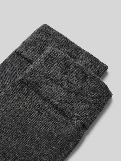 s.Oliver RED LABEL Podkolanówki z mieszanki bawełny w zestawie 2 szt. Antracytowy melanż 2