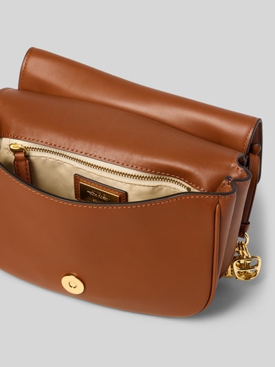 Lauren Ralph Lauren torba na ramię z detal z logo Koniakowy 5