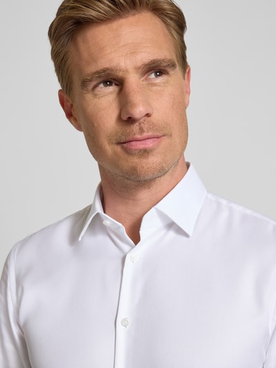 Jake*s Slim Fit Business-Hemd mit Kentkragen Weiss 3