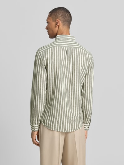 Lindbergh Relaxed Fit Freizeithemd mit Button-Down-Kragen Oliv 5