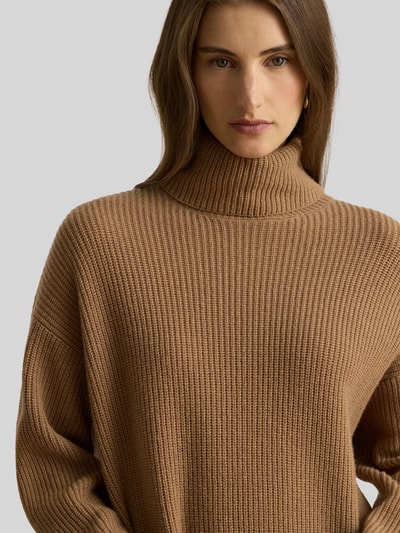Lauren Ralph Lauren Regular Fit Strickkleid aus Woll-Kaschmir-Mix Modell 'AREENA' Camel 3