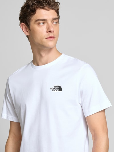 The North Face T-Shirt mit Label-Print Weiss 3