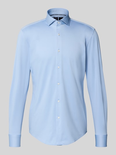 BOSS Slim Fit Businesshemd mit Haifischkragen Modell 'HANK' Bleu 2