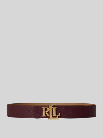 Lauren Ralph Lauren Gürtel aus Rindsleder mit Logo-Schließe Bordeaux 2