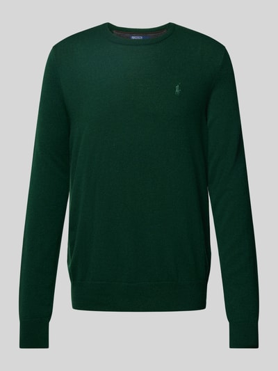 Polo Ralph Lauren Gebreide pullover van lanawol met ronde hals Flessengroen - 2