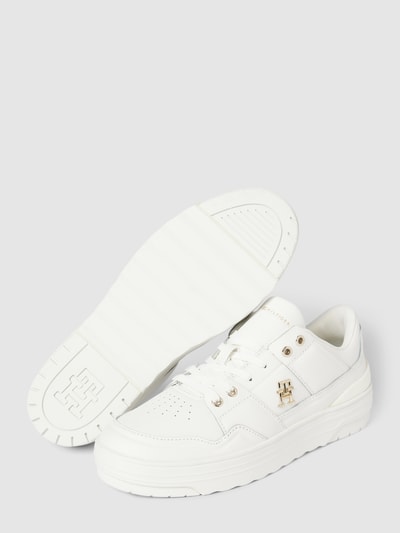 Tommy Hilfiger Sneaker mit Label-Applikation Modell 'BASKET SNEAKER' Ecru 4