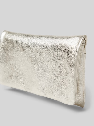 Abro Clutch mit Reißverschlussfach innen Metallic Beige 3