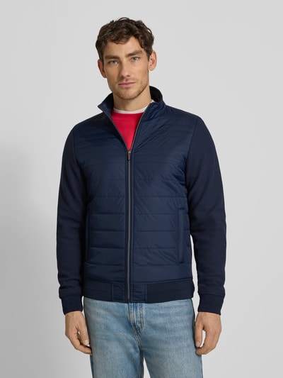 Christian Berg Men Sweatjack met ritssluiting Marineblauw - 4