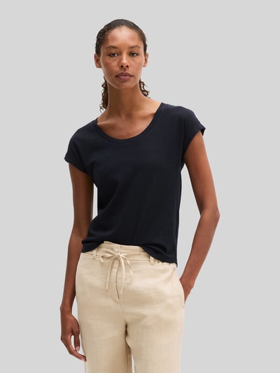 Marc O'Polo Regular Fit T-Shirt aus reiner Baumwolle Marine 4