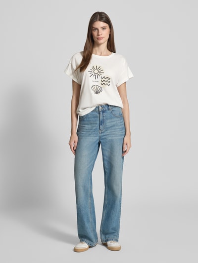 Tom Tailor T-shirt o kroju regular fit z czystej bawełny Biały 1