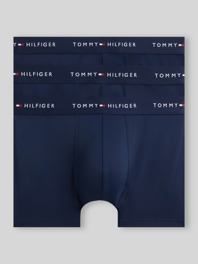 Tommy Hilfiger Obcisłe bokserki z elastycznym pasem z logo w zestawie 3 szt. Ciemnoniebieski 2