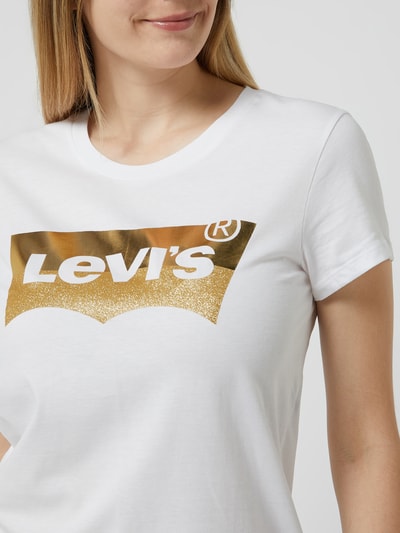 Levi's® T-shirt z nadrukiem z logo  Biały 3