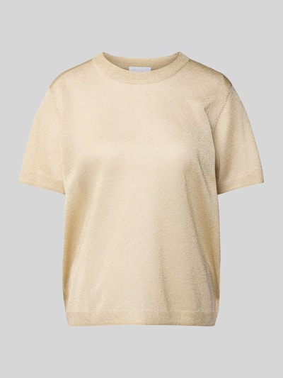 Jake*s Collection Sweter z dzianiny z rękawem o dł. 1/2 Gliniany 2