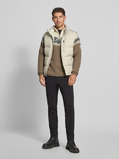 Dale of Norway Wollen pullover met schipperskraag, model 'Moritz' Offwhite - 1