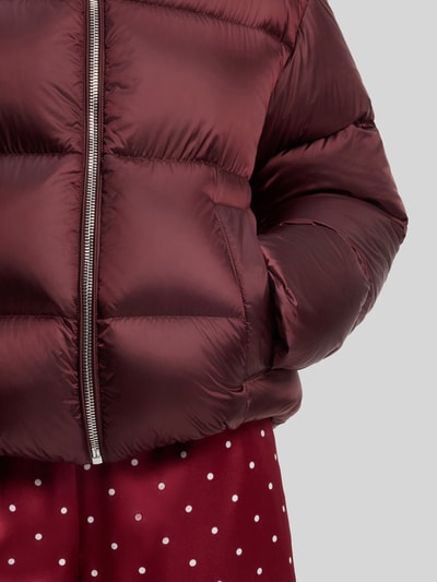 HUGO Relaxed Fit Daunenjacke mit Kapuzenkragen Modell 'Francesca-2' Bordeaux 6