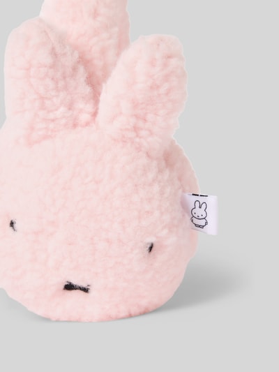 Produktfoto, pastellrosa Ohrenwärmer aus Teddyfell Modell 'MIFFY' von DAISY STREET, applizierte Ohren, weiche Struktur, Motiv-Design