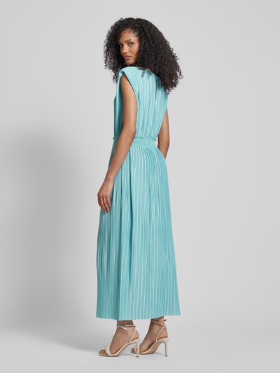 ICHI Midi-jurk met plissévouwen, model 'YAMILET' Mintgroen - 5