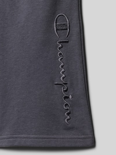 CHAMPION Sweatshorts mit Logo-Stitching Graphit 2