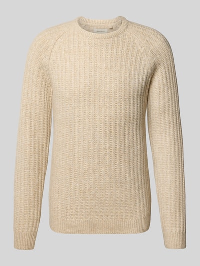 Blend Strickpullover mit Rundhalsausschnitt Modell 'DEXTER' Offwhite 2
