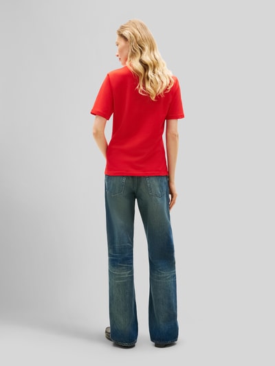 Tommy Hilfiger Regular Fit Poloshirts aus Baumwoll-Mix Rot 5