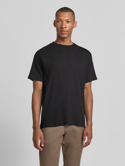 Selected Regular Fit T-Shirt aus Baumwoll-Mix Modell 'SPENCER'                                                                                                                                                                                                                                                                          ' Black 4
