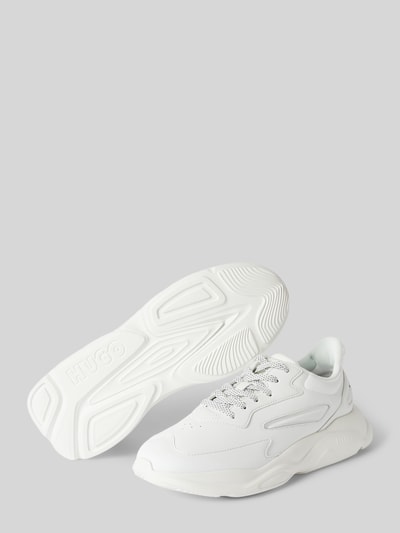 HUGO Sneakers met labeldetail, model 'Leon' Wit - 4