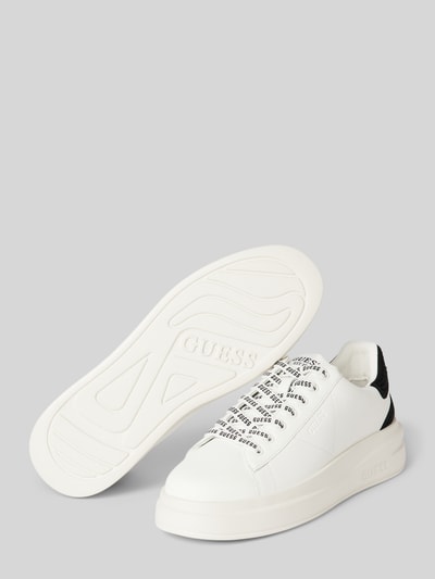 Guess Sneaker aus Leder-Mix Modell 'ELBINA' Weiss 4