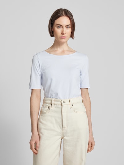 Marc O'Polo T-Shirt mit U-Boot-Ausschnitt Hellblau 4