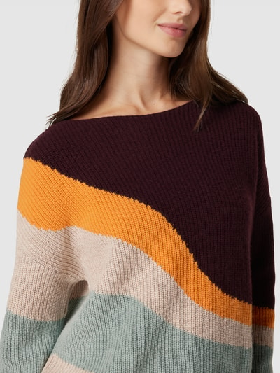 Armedangels Strickpullover im Colour-Blocking-Design Bordeaux 3