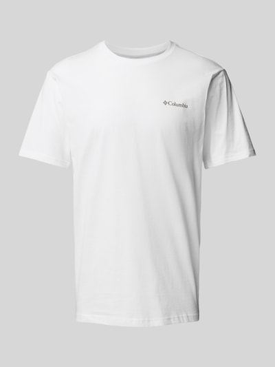 COLUMBIA T-Shirt mit Label-Stitching Weiss 1