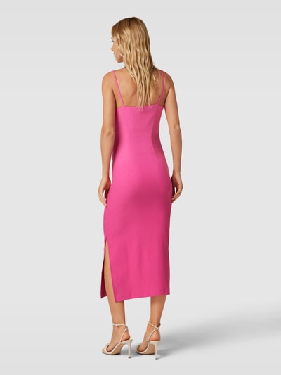 YAS Maxikleid mit Seitenschlitzen Modell 'ATLANTA' Pink 5