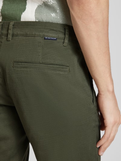 Tom Tailor Slim Fit Chinoshorts mit Eingrifftaschen Oliv 3