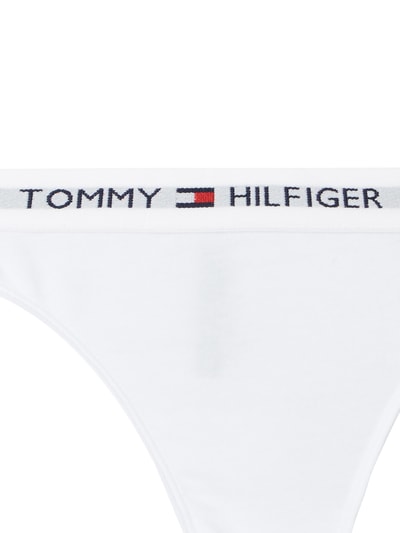 TOMMY HILFIGER String aus Baumwoll-Elasthan-Mix Weiss 2