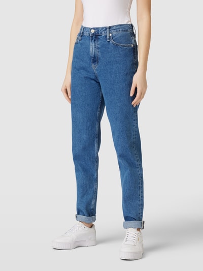 Calvin Klein Jeans Mom fit jeans in 5-pocketmodel Jeansblauw - 4