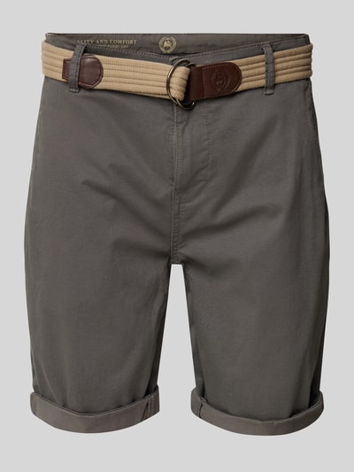 Lerros Bermudas mit Gürtel und Gesäßtaschen Oliv 2