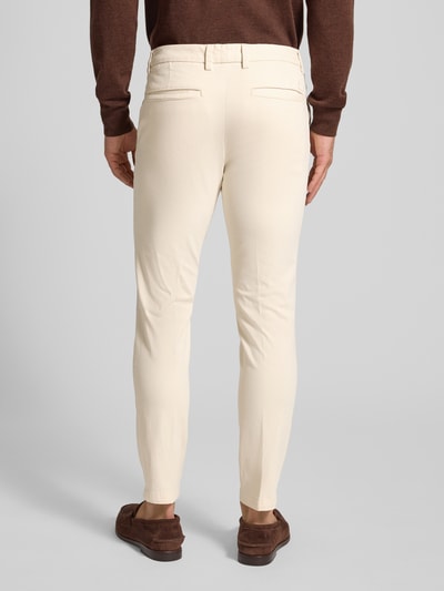 BOSS Slim Fit Hose aus elastischem Baumwoll-Mix Modell 'KAITON1' Offwhite 5