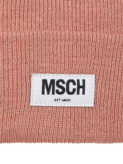 MSCH Copenhagen Beanie met logo, model 'Mojo' Oudroze - 2