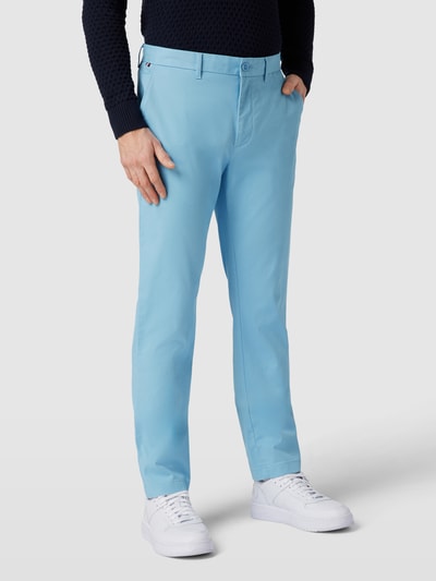 Tommy Hilfiger Chino met achterzakken, model 'DENTON' Lichtblauw - 4