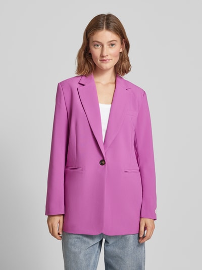 Colourful Rebel Blazer mit Paspeltaschen Modell 'Mimmi' Fuchsia 4