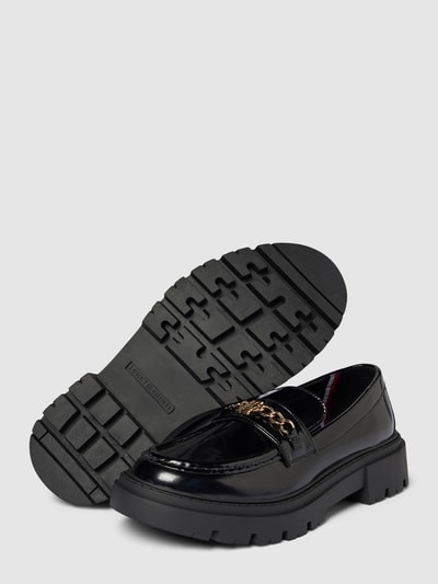 T.Hilfiger Kids Shoes Penny-Loafer mit Schaftbrücke Modell 'HESTER' Black 3