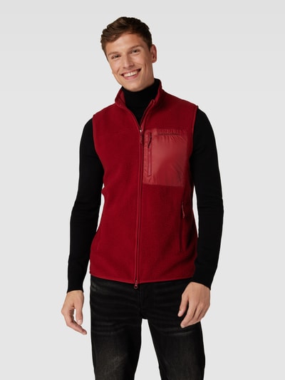 PEAK PERFORMANCE Fleecegilet met borstzak, model 'Pile' Rood - 4