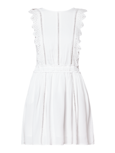 Review Kleid mit Besatz aus Lochspitze Weiss 2