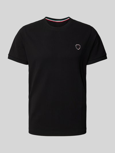 19V69 Italia T-Shirt mit Label-Detail Modell 'TARIUS' Black 2