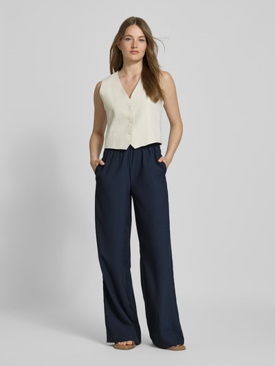 Christian Berg Woman Stoffhose mit elastischem Bund Dunkelblau 1