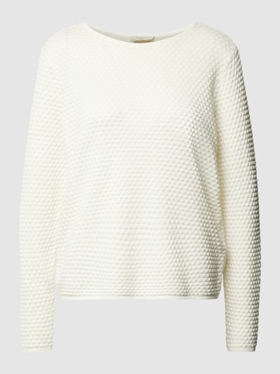 FREE/QUENT Strickpullover mit Strukturmuster Modell 'Dodo' Offwhite 2