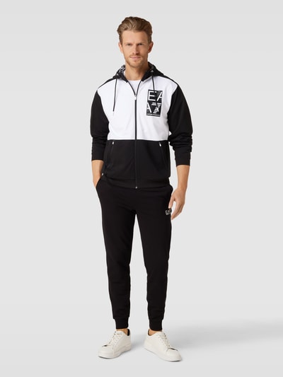 EA7 Emporio Armani Sweatjacke mit Label-Patch Black 1